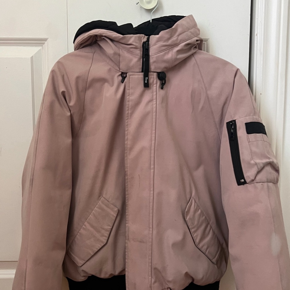 Aritzia Pink Powder Parka